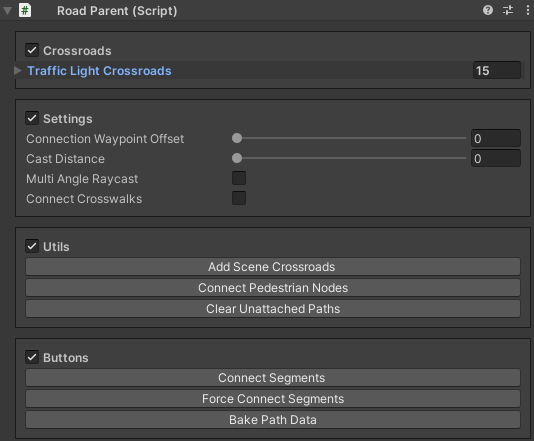 Road Parent Component View